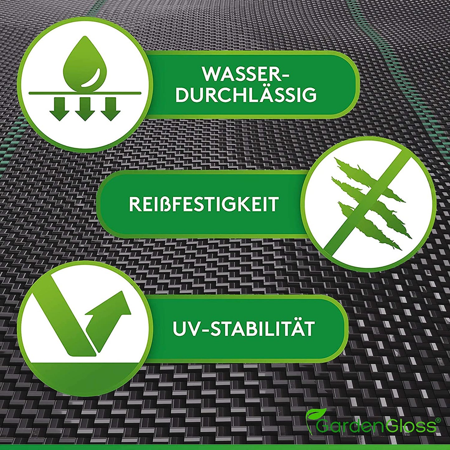 UNKRAUTGEWEBE - FÜR RINDENMULCH, STEINGÄRTEN